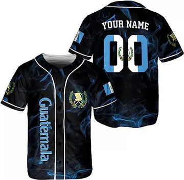 Custom Guatemala Baseball Jersey for Men Women S-5XL