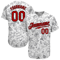 Christmas Baseball Jersey Custom Name Gift Baseball Jersey S-5XL