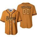 Custom Name Baseball Jerseys Tennessee Yellow Black Gift Baseball Jersey S-5XL