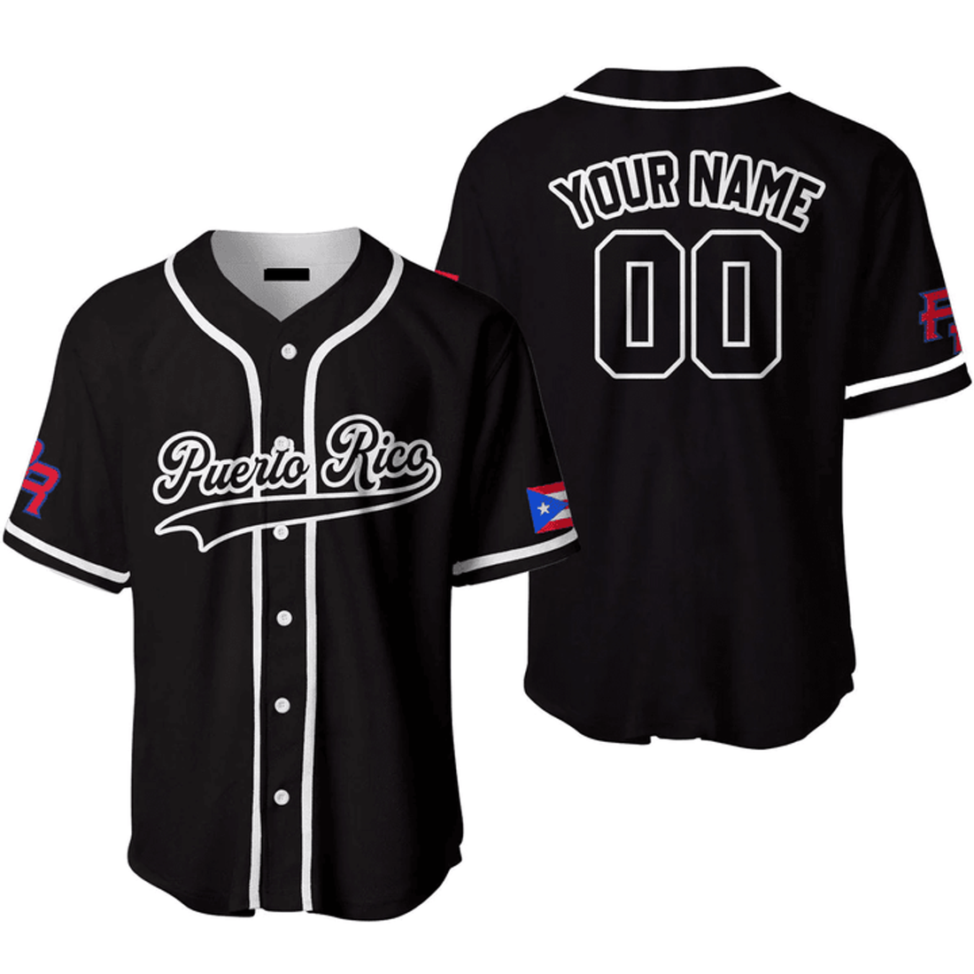 Custom Puerto Rico Baseball Jersey Gift Baseball Jersey t1 S-5XL