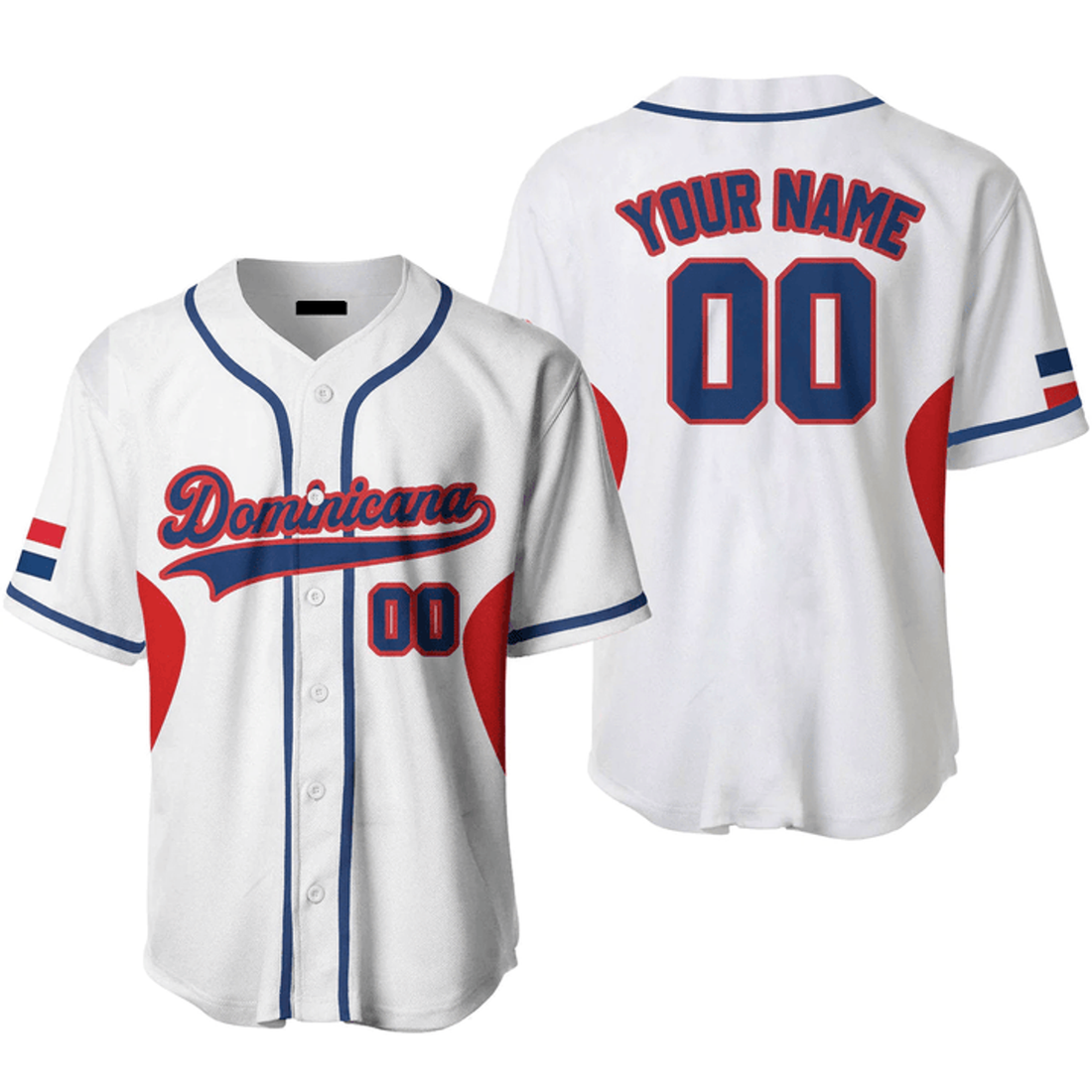 Custom Name Dominicana Baseball Jersey Gift Baseball Jersey S-5XL
