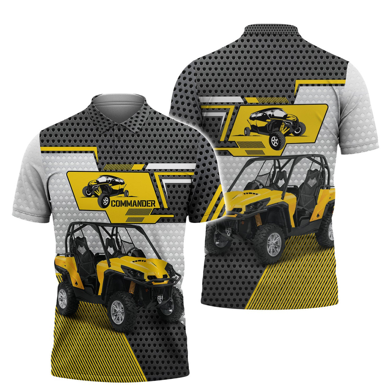 Dominique 3D All Over Print Men's Polo Shirt S-5XL