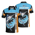Sea Marlin Fishing Dad Father's Day Gift Men's Polo Shirt S-5XL