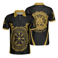 Vikings Muninn Tattoo Polo Shirt Viking Gold Style Gift Men's Polo Shirt S-5XL