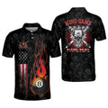 Custom 3D All Over Print Skull Mind Game Billiard Shirt Men's Polo Shirt S-5XL