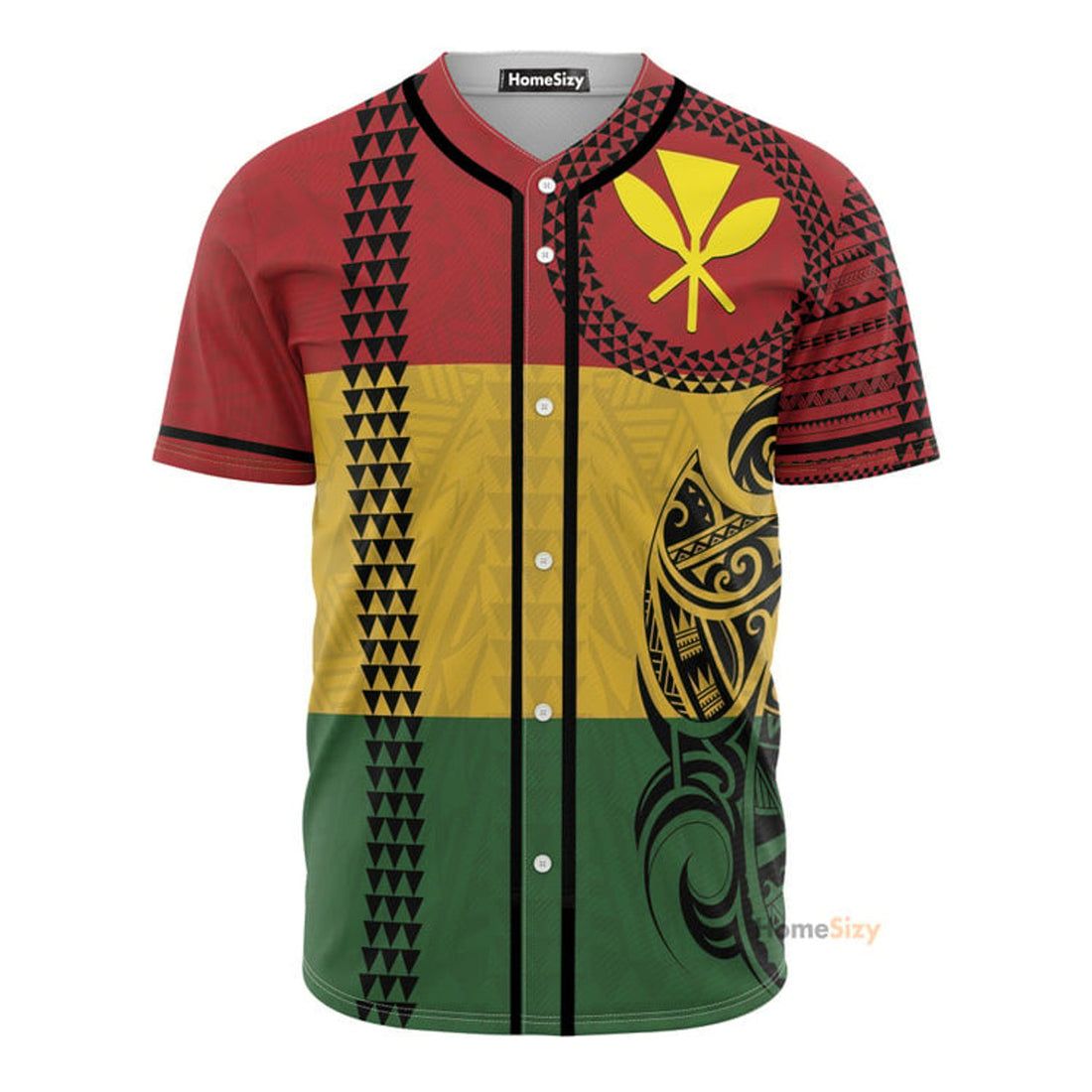 Kanaka Maoli Hawaiian Baseball Jersey S-5XL