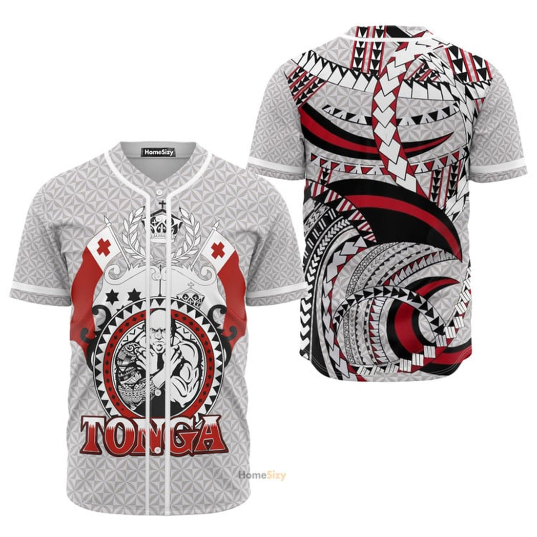Tonga Polynesian Power Baseball Jersey S-5XL