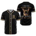 Personalized Baseball Jersey Custom Name German Shepherd Baseball Jersey S-5XL