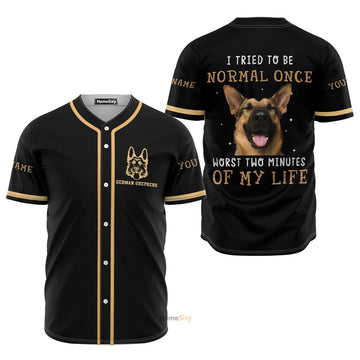 Personalized Baseball Jersey Custom Name German Shepherd Baseball Jersey S-5XL