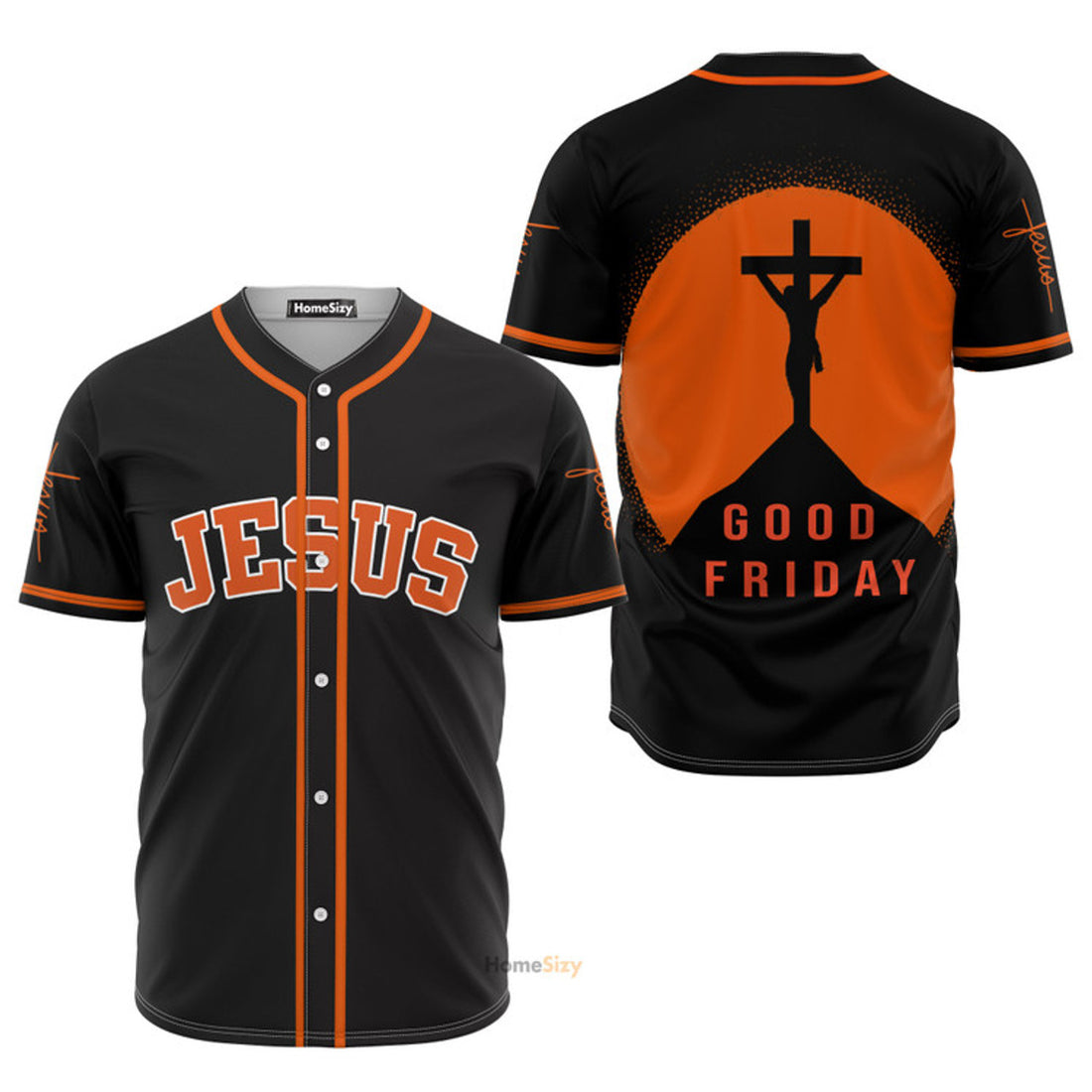 Jesus Good Friday Baseball Jersey S-5XL