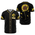 Custom Name Skull Sunflower Personalized Baseball Jersey S-5XL