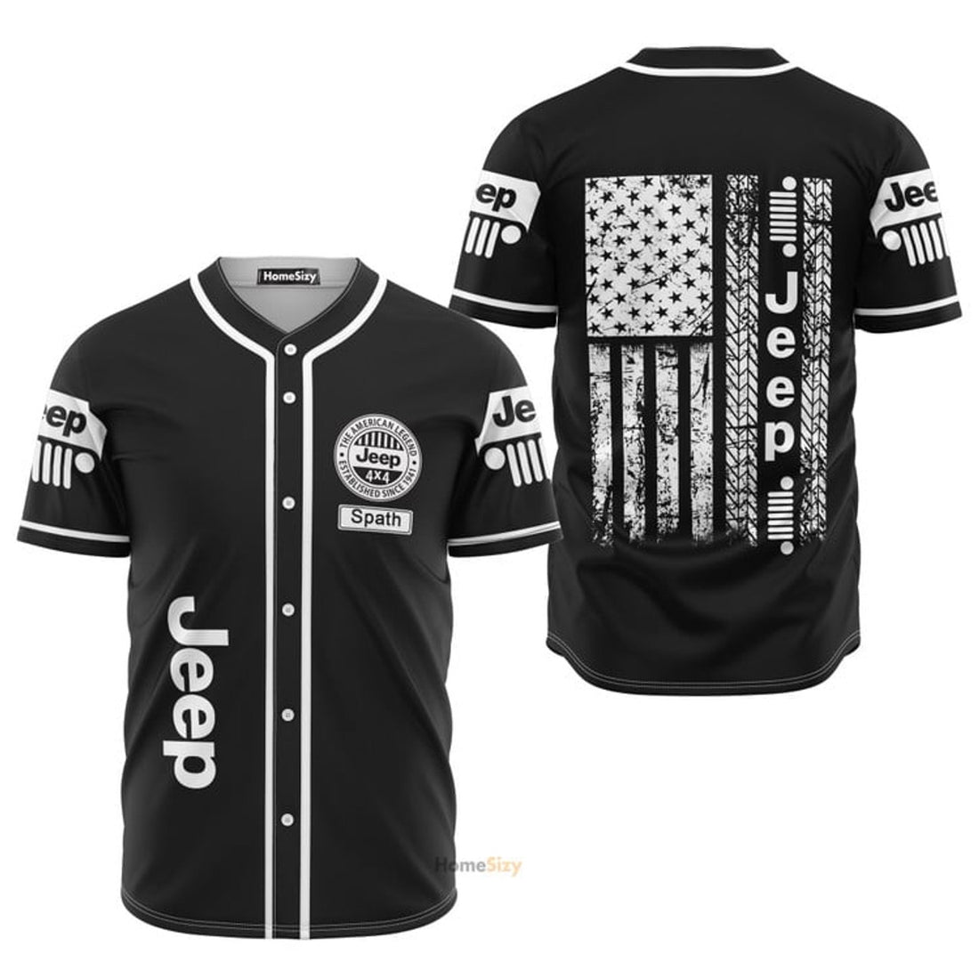 Custom Name Jeep The American Legend Baseball Jersey S-5XL