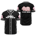 Custom Name Love Cute Pig Personalized Baseball Jersey S-5XL