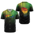Lgbt Pride On Green Baseball Jersey S-5XL
