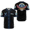 Custom Name US Air Force Veteran Baseball Jersey S-5XL