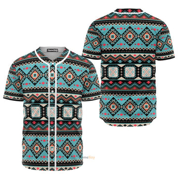 Western Native Pattern Baseball Jersey S-5XL
