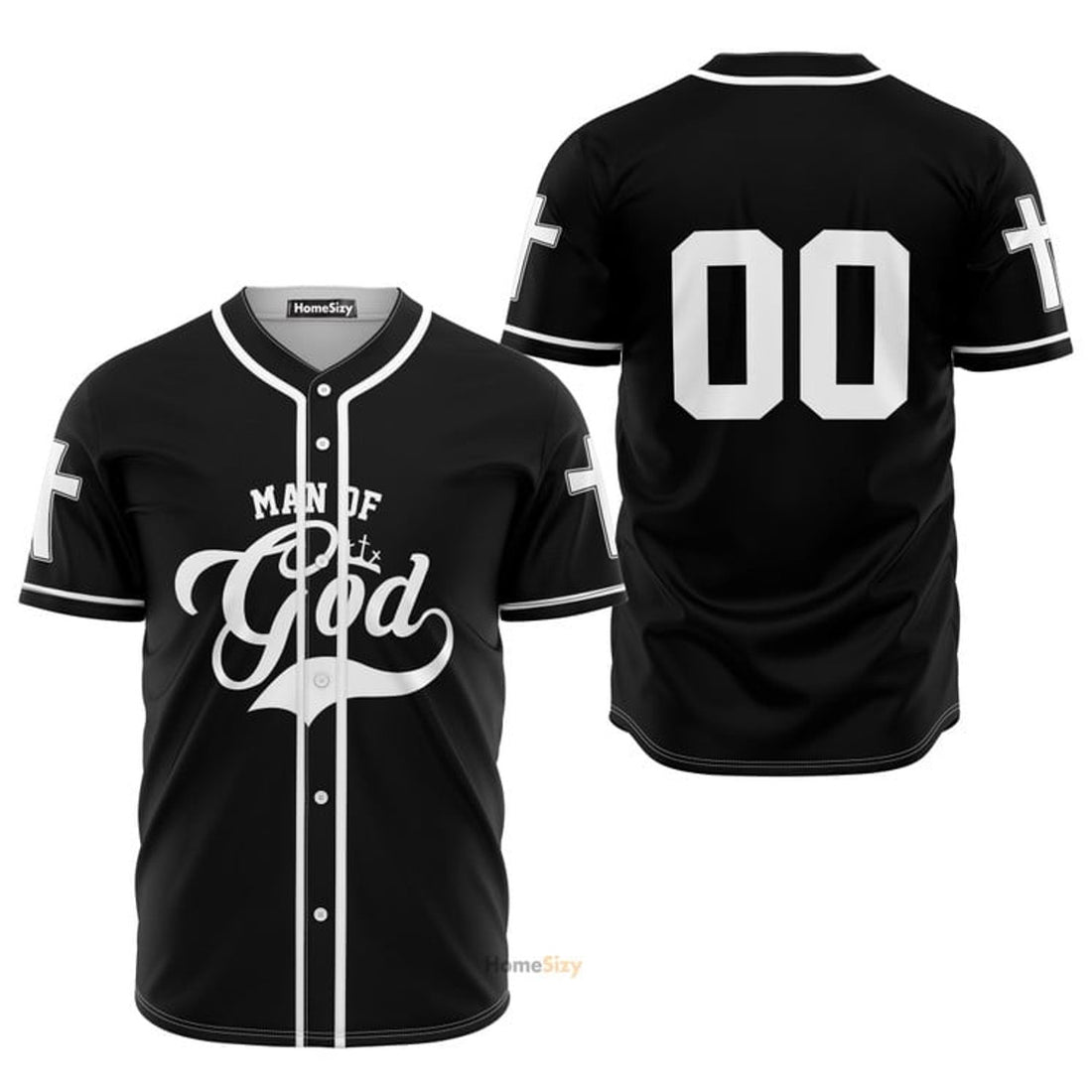 Custom Man Of God Jesus Baseball Jersey S-5XL