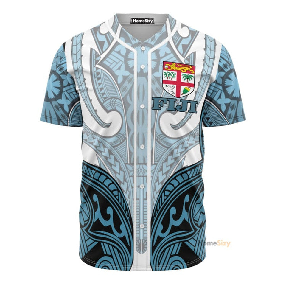 Fiji Active Special Polynesian Tattoo Baseball Jersey S-5XL