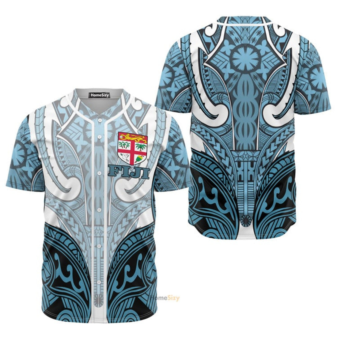 Fiji Active Special Polynesian Tattoo Baseball Jersey S-5XL
