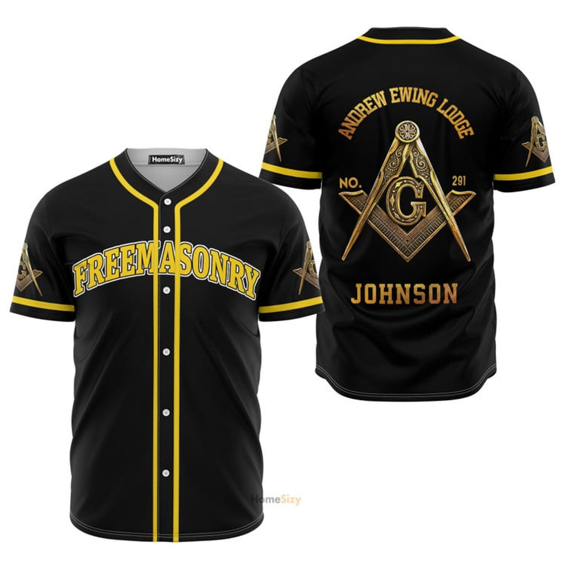 Custom Name Freemasonry Personalized Baseball Jersey S-5XL