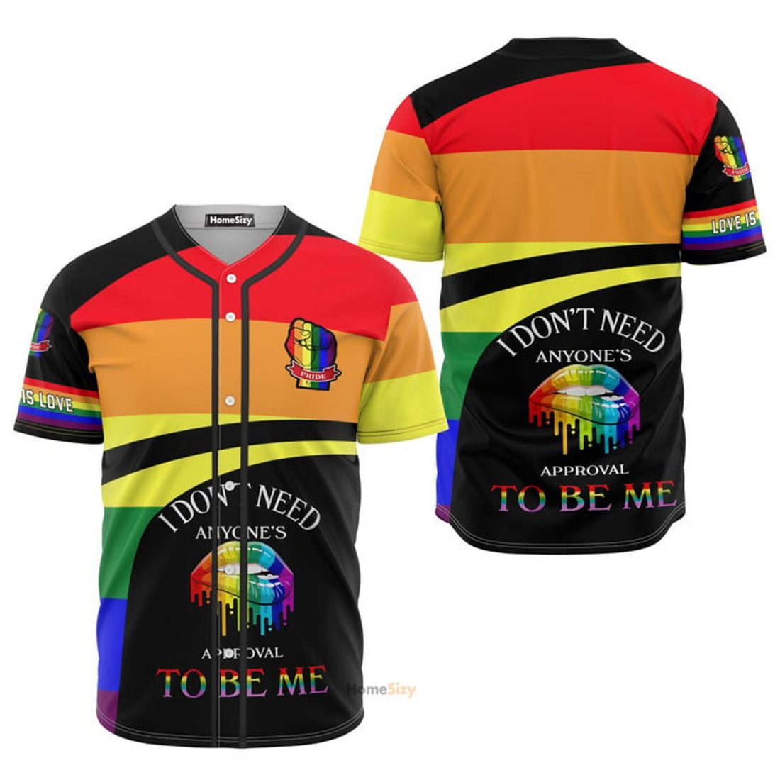LGBT I Don't Need Anyone's Personalized Baseball Jersey S-5XL