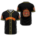 Firefighter Love Personalized Baseball Jersey S-5XL