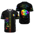 Lgbt Pride Rainbow Lips Baseball Jersey S-5XL