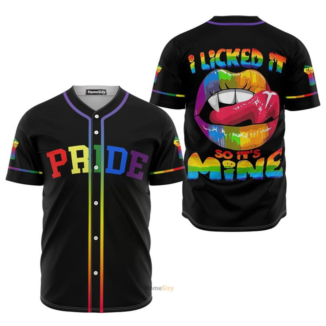 LGBT Pride I Licked It So It's Mine Baseball Jersey S-5XL