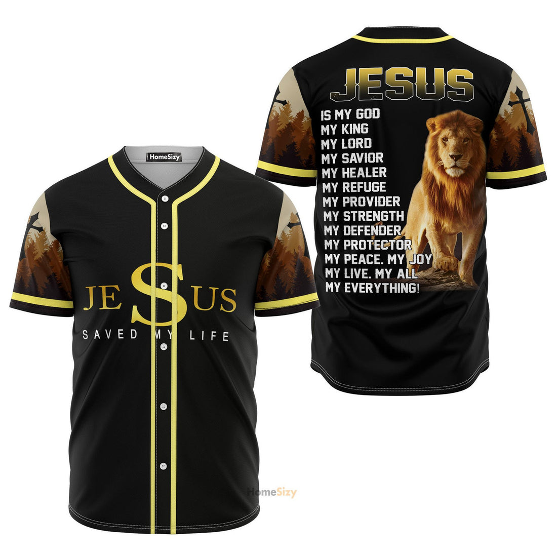 Jesus Is My God My Life My All My Everything Baseball Jersey S-5XL