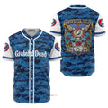 The Grateful Dead Camo Baseball Jersey S-5XL