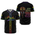 LGBT Pride Rainbow Color Baseball Jersey S-5XL