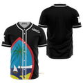 Guam Seal Black Baseball Jersey S-5XL