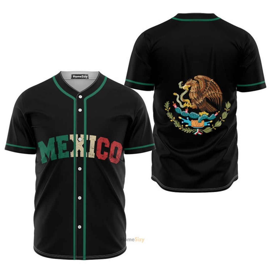 Proud Mexico Eagle Baseball Jersey S-5XL
