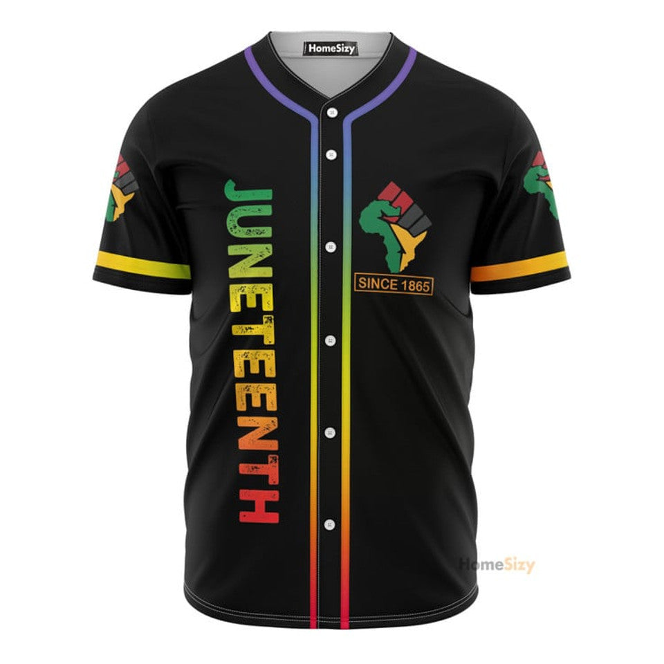 Juneteenth Since 1865 Black Girl Magic Baseball Jersey S-5XL
