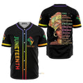 Juneteenth Since 1865 Black Girl Magic Baseball Jersey S-5XL