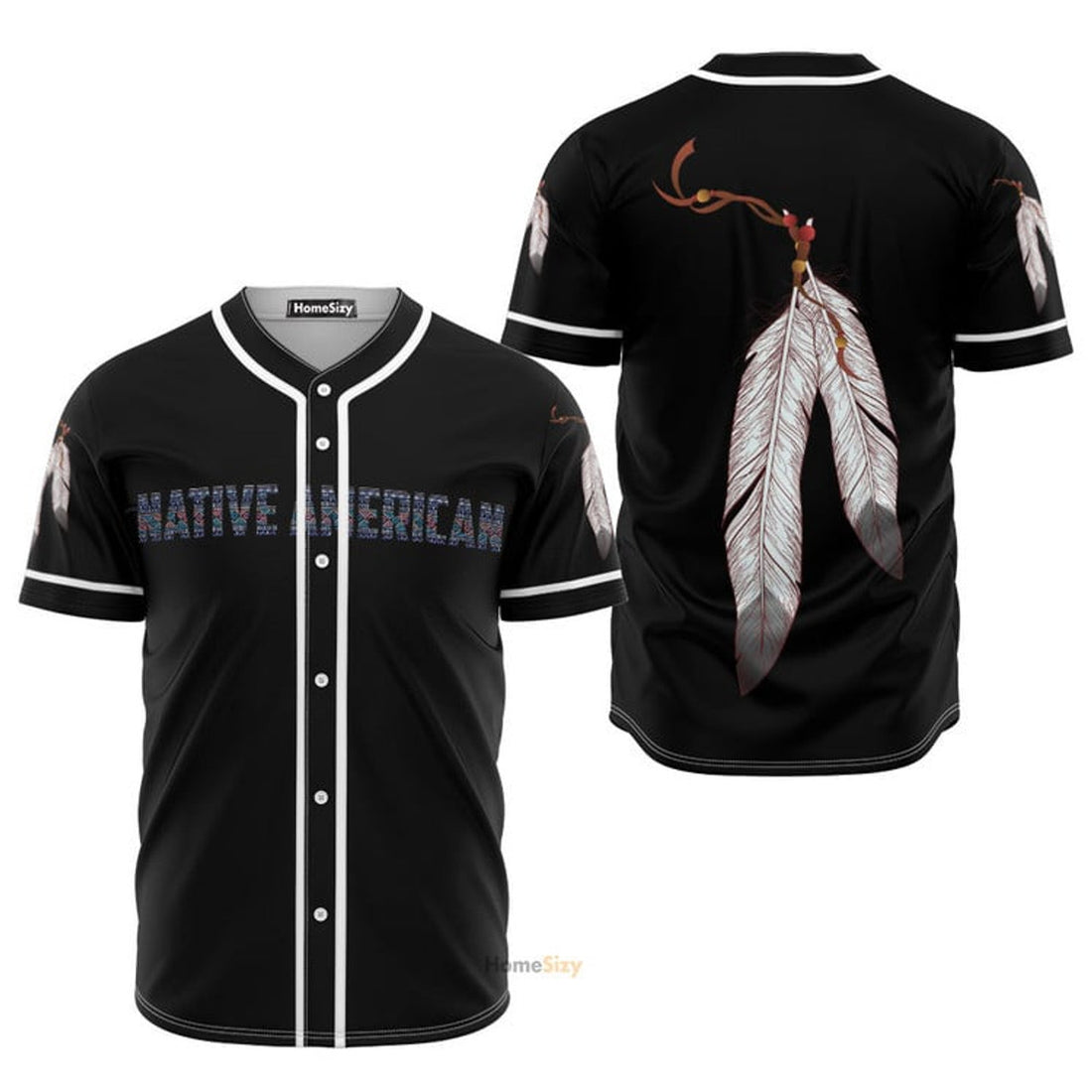 Leather Prayer Native American Baseball Jersey S-5XL