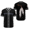 Leather Prayer Native American Baseball Jersey S-5XL