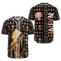 Native American Headdress Baseball Jersey S-5XL