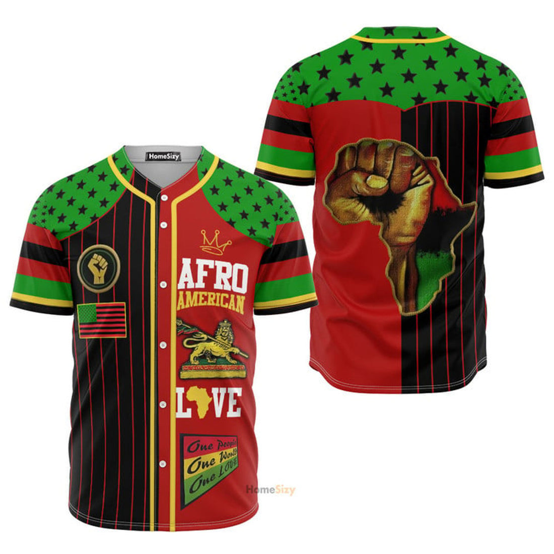 Afro American Love For Juneteenth Baseball Jersey S-5XL