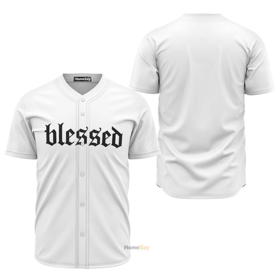 Blessed Black And White Baseball Jersey S-5XL