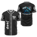 Personalized Jeep Adventure Black Baseball Jersey S-5XL