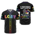 Custom Name LGBT Free Mom Hug Baseball Jersey S-5XL