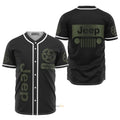 Custom Name Black Jeep Personalized Baseball Jersey S-5XL