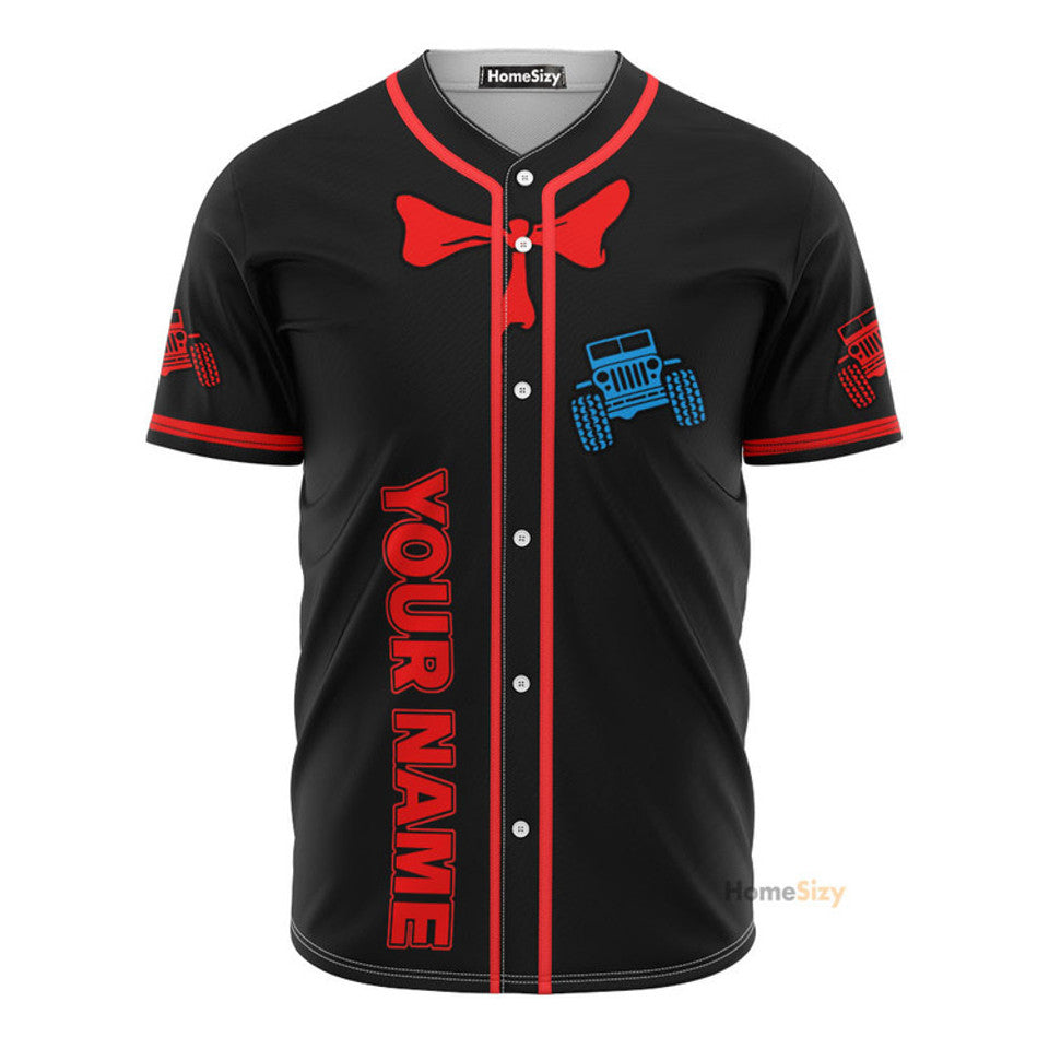 Custom Name Drive Jeep Personalized Baseball Jersey S-5XL