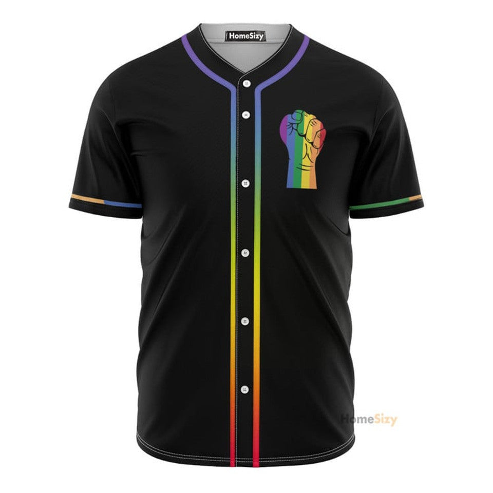 LGBT+ Pride Month Fight For The Rights Baseball Jersey S-5XL