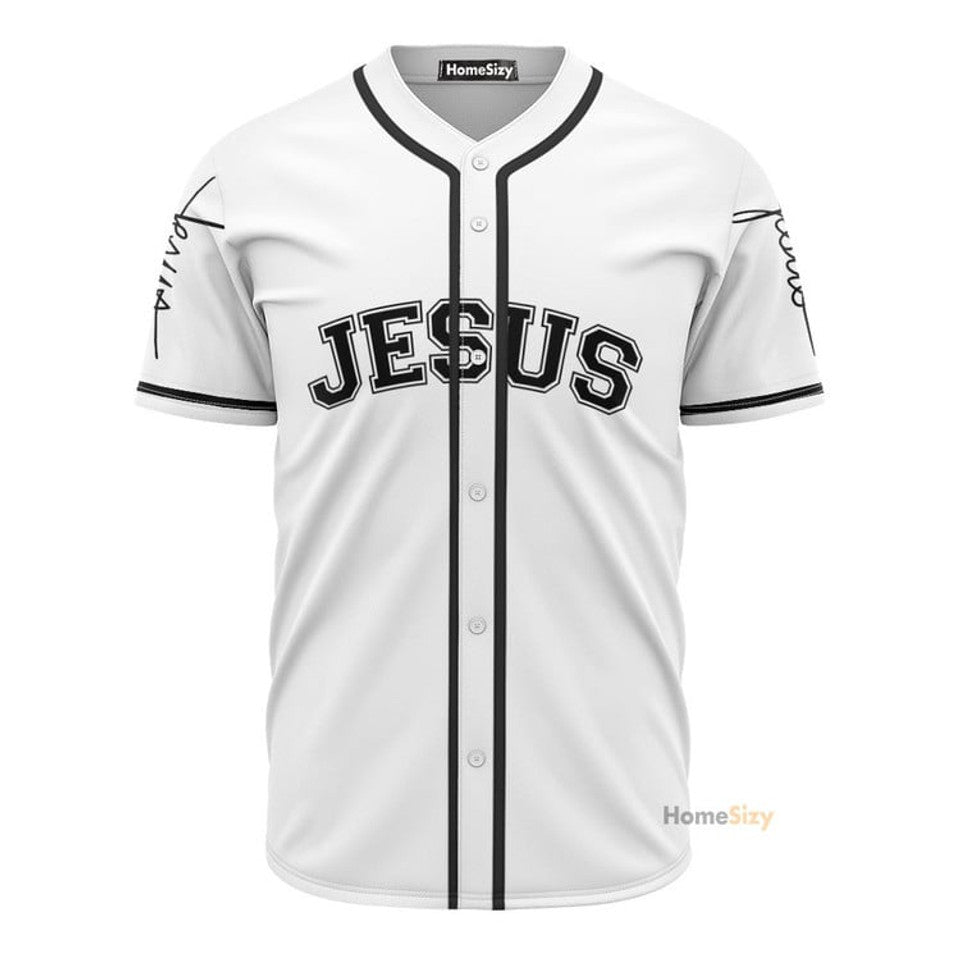 Jesus Hug White Baseball Jersey S-5XL