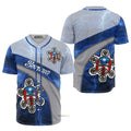 Puerto Rico Boricua Blue Personalized Baseball Jersey S-5XL