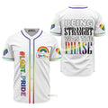 Custom Name LGBT Phase Pride Personalized Baseball Jersey S-5XL