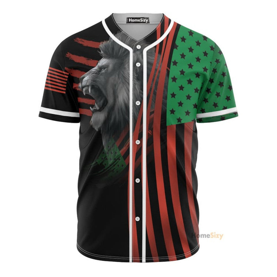 Juneteenth Day Lion Culture Pride Baseball Jersey S-5XL