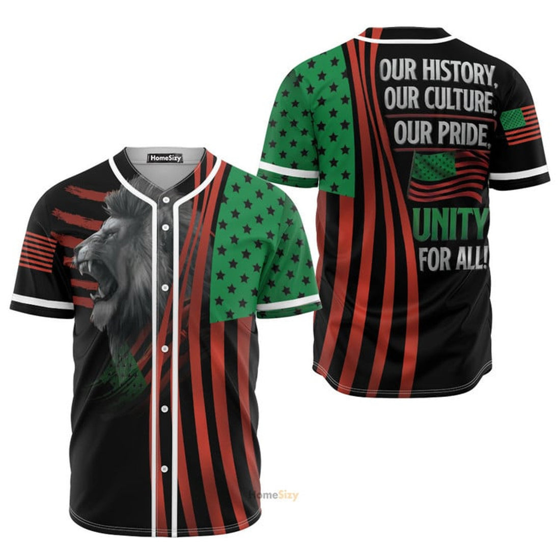 Juneteenth Day Lion Culture Pride Baseball Jersey S-5XL